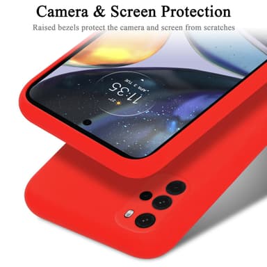 Motorola MOTO G22 Skal Fodral Case (Röd)