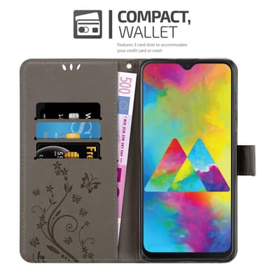 Samsung Galaxy M21 / M30s Plånboksfodral Skal (Grå)