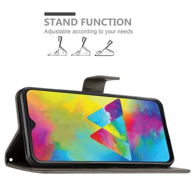 Samsung Galaxy M21 / M30s Plånboksfodral Skal (Grå)