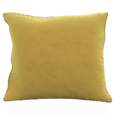 Kuddfodral 40x40 cm dekorativt i sammet (gul)