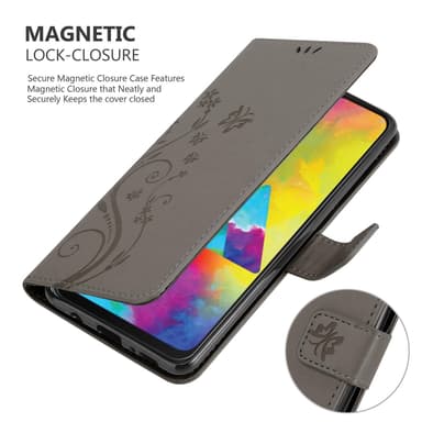 Samsung Galaxy M21 / M30s Plånboksfodral Skal (Grå)