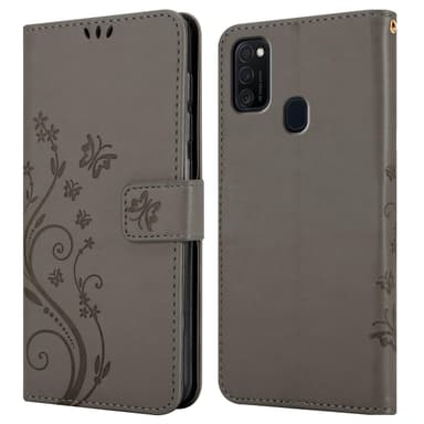 Samsung Galaxy M21 / M30s Plånboksfodral Skal (Grå)
