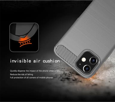 iPhone 12 MINI Skal Fodral Case (Grå)