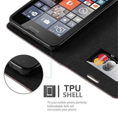 Nokia Lumia 640 Skal Fodral Case (Brun)