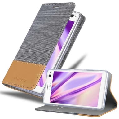 Sony Xperia C4 Plånboksfodral Skal (Grå)