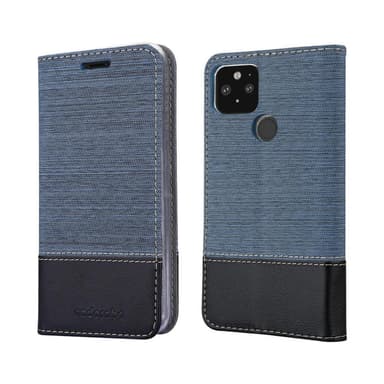 Google PIXEL 5 Plånboksfodral Skal (Blå)
