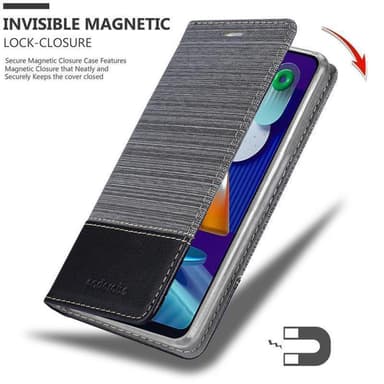 Samsung Galaxy A11 / M11 Plånboksfodral Skal (Grå)