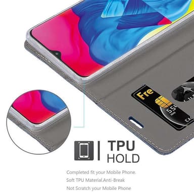 Samsung Galaxy A10 / M10 Plånboksfodral Skal (Blå)