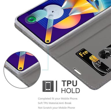 Samsung Galaxy A11 / M11 Plånboksfodral Skal (Grå)