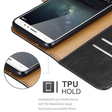 Huawei MATE S Plånboksfodral Skal (Svart)