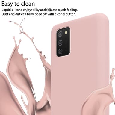 Samsung Galaxy A02s Skal Fodral Kedja (Rosa)