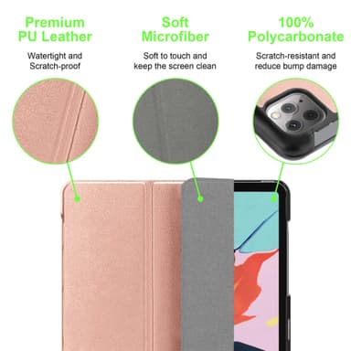 iPad PRO 11 2020 (11 tum) Skal Fodral Case (Rosa)