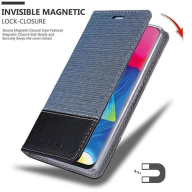 Samsung Galaxy A10 / M10 Plånboksfodral Skal (Blå)