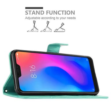 Xiaomi RedMi NOTE 6 PRO Plånboksfodral Skal (Turkos)