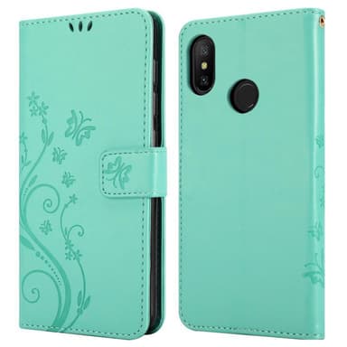 Xiaomi RedMi NOTE 6 PRO Plånboksfodral Skal (Turkos)