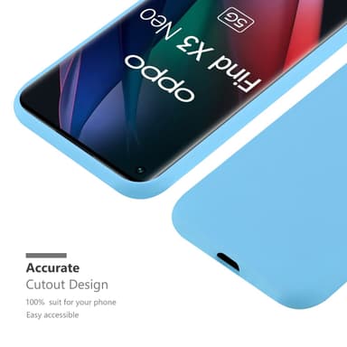 Skal Oppo FIND X3 NEO Fodral Case (Blå)