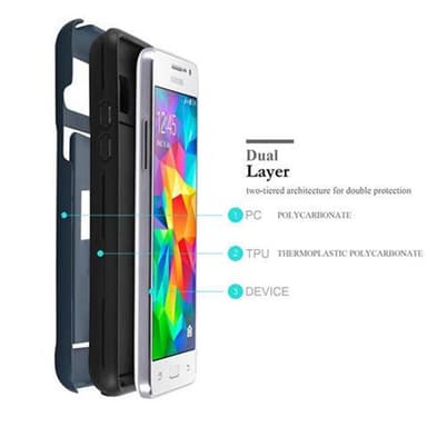 Samsung Galaxy GRAND PRIME Skal Fodral Case (Blå)