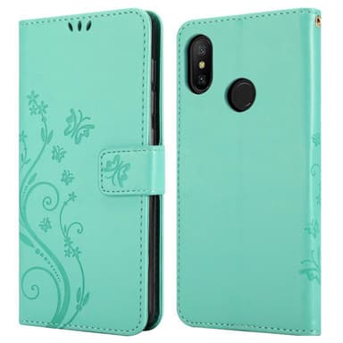 Xiaomi RedMi NOTE 6 PRO Plånboksfodral Skal (Turkos)