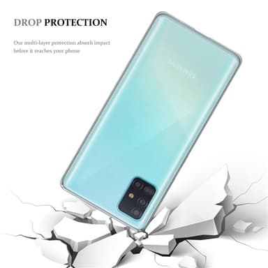 Samsung Galaxy A51 5G Skal Fodral Case (Transparent)