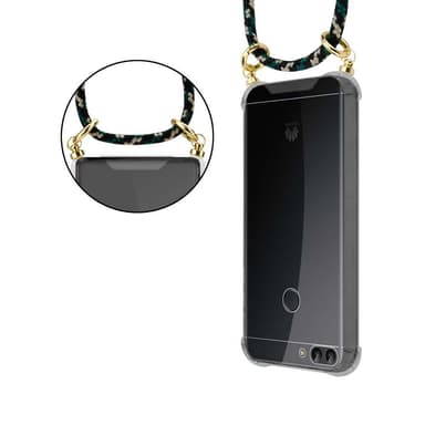 Huawei P SMART 2018 / Enjoy 7S Skal Fodral Kedja (Brun)
