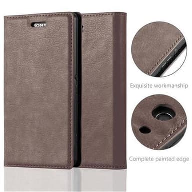 Sony Xperia Z3 COMPACT Skal Fodral Case (Brun)