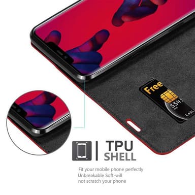 Huawei MATE 20 PRO Skal Fodral Case (Röd)