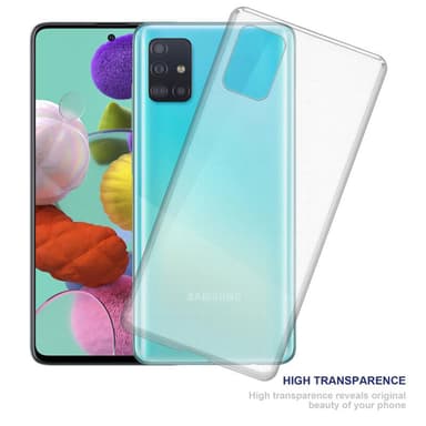 Samsung Galaxy A51 5G Skal Fodral Case (Transparent)