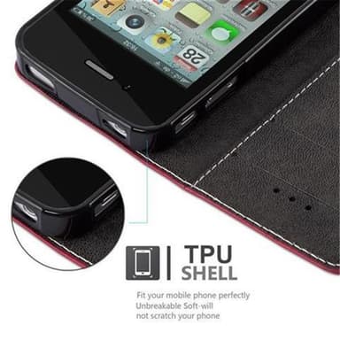 iPhone 4 / 4S Skal Fodral Case (Röd)