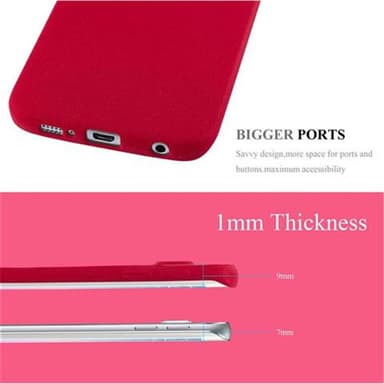 Skal Samsung Galaxy S6 EDGE Fodral Case (Röd)