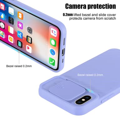 iPhone X / XS Skal Fodral Case (Lila)
