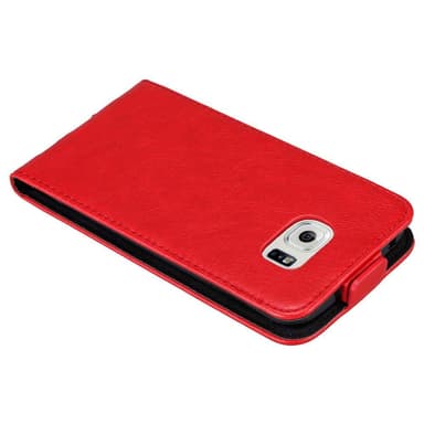 Samsung Galaxy S6 EDGE Flipfodral Skal (Röd)