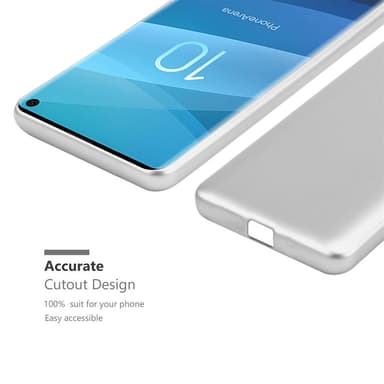 Skal Samsung Galaxy S10 4G Fodral Case (Silver)