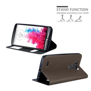 LG G3 Plånboksfodral Skal (Brun)