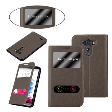 LG G3 Plånboksfodral Skal (Brun)