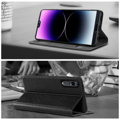 Huawei P20 PRO / P20 PLUS Plånboksfodral Skal (Svart)