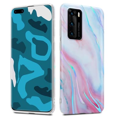 Huawei P40 Plånboksfodral Skal (Vit)