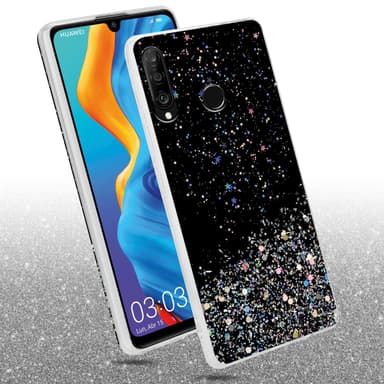 Huawei P30 LITE Skal Fodral Case (Svart)