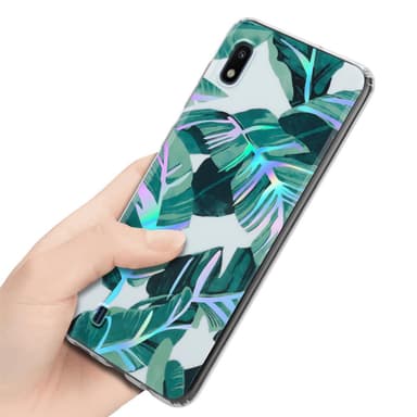 Samsung Galaxy A10 / M10 Fodral Skal Blommor (Vit)