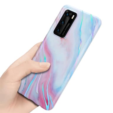 Huawei P40 Plånboksfodral Skal (Vit)