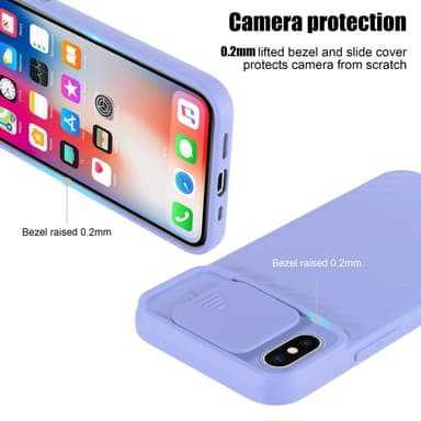 iPhone X / XS Skal Fodral Case (Lila)