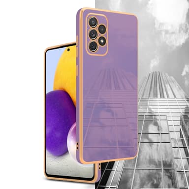 Samsung Galaxy A72 4G / 5G Skal Fodral Case (Lila)