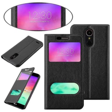 LG K10 2017 Plånboksfodral Skal (Svart)