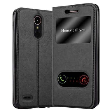 LG K10 2017 Plånboksfodral Skal (Svart)