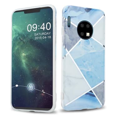 Huawei MATE 30 Plånboksfodral Skal (Blå)