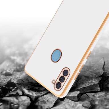Samsung Galaxy A11 / M11 Skal Fodral Case (Vit)