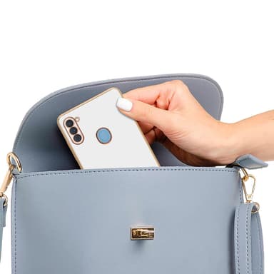 Samsung Galaxy A11 / M11 Skal Fodral Case (Vit)