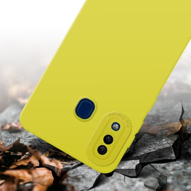 Samsung Galaxy A20 / A30 / M10s Skal Fodral Case (Gul)