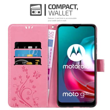 Motorola MOTO G10 / G30 Plånboksfodral Skal (Rosa)