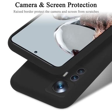 Xiaomi 12T / 12T PRO Skal Fodral Case (Svart)