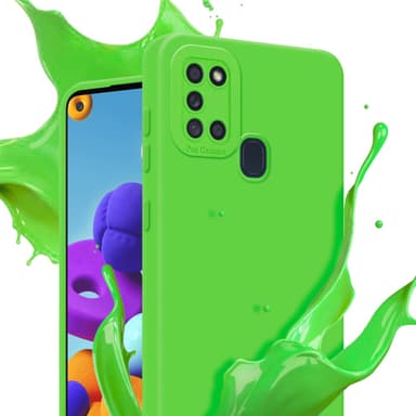 Samsung Galaxy A21s Skal Fodral Case (Grön)